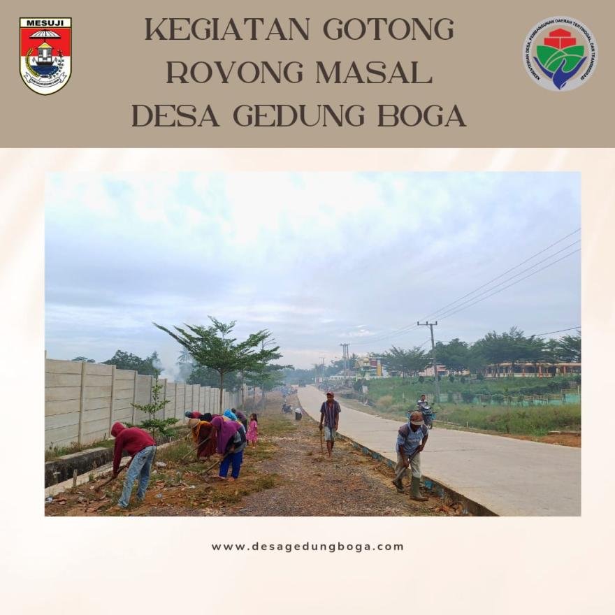 Kompak Ratusan Wraga Desa Laksanakan Gotong Royong